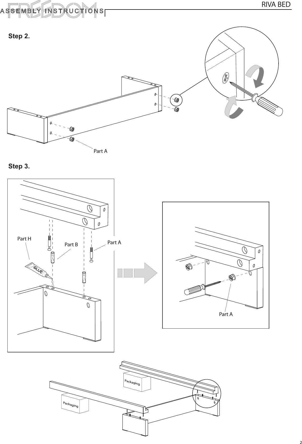 Page 2 of 5 - Freedom Riva-Bed-Instructions