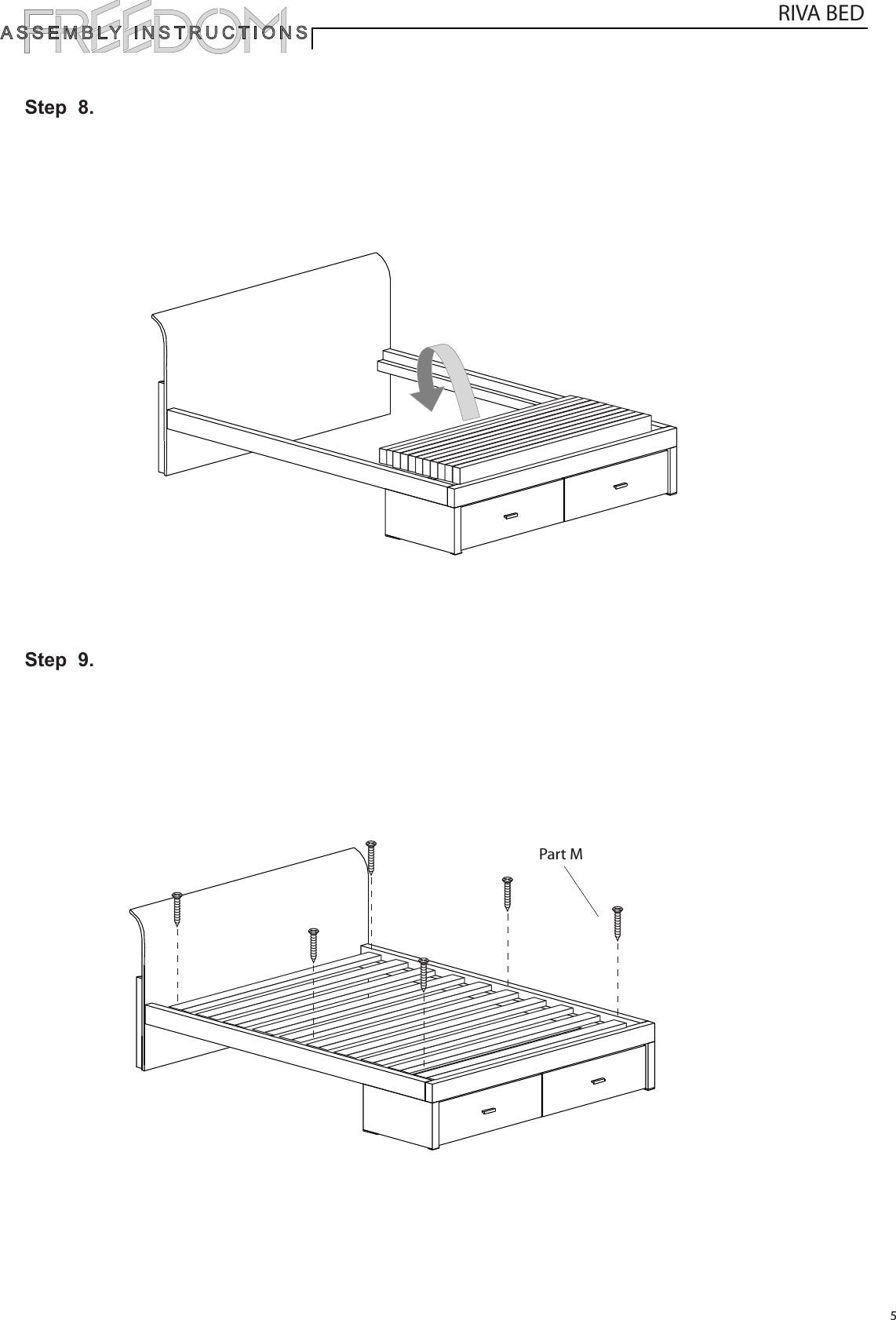 Page 5 of 5 - Freedom Riva-Bed-Instructions