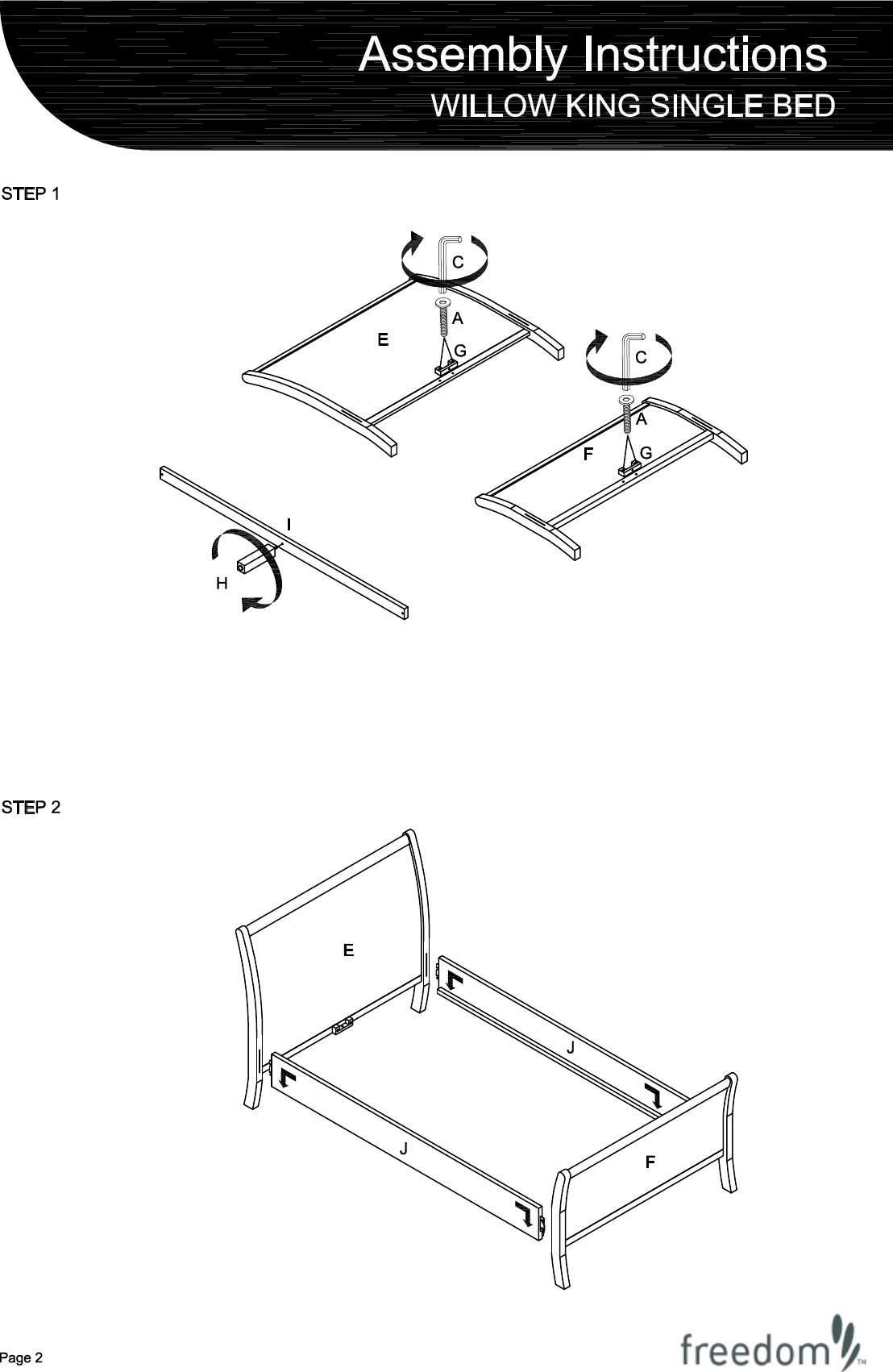 willow king single bed