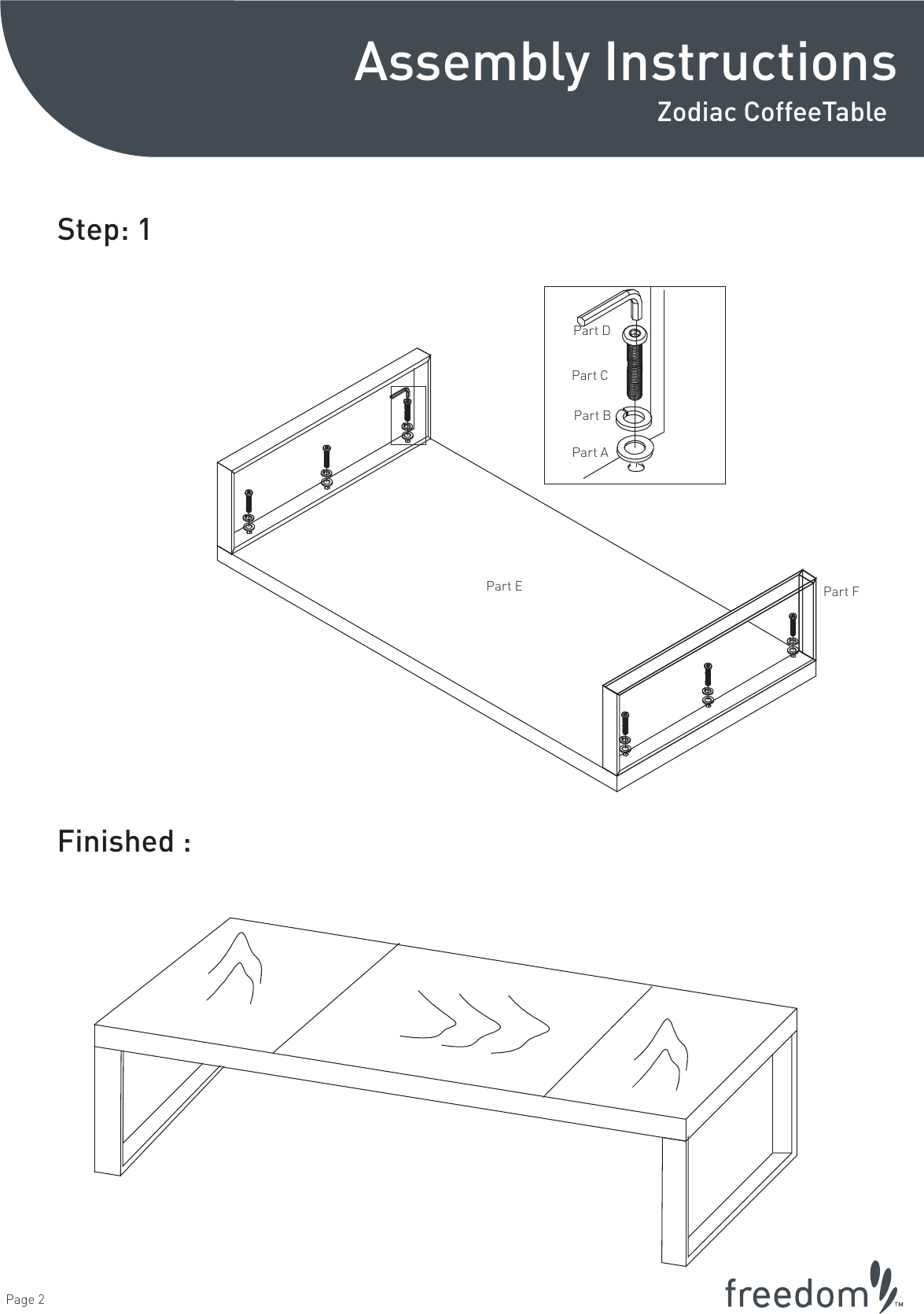 Page 2 of 2 - Freedom Zodiac-Coffee-Table Assembly  Pg 1 NEW ARTWORK