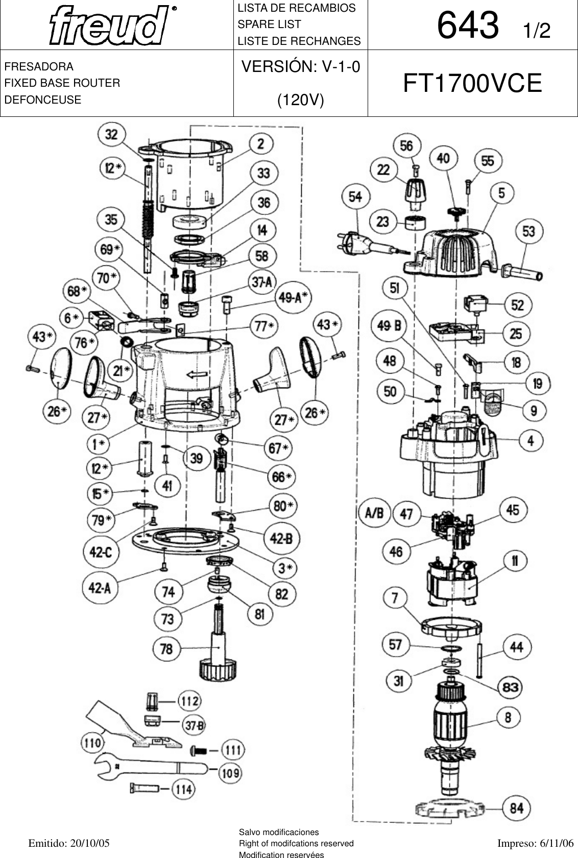 Page 1 of 4 - Freud-Tools Freud-Tools-Ft1700Vce-Users-Manual-  Freud-tools-ft1700vce-users-manual