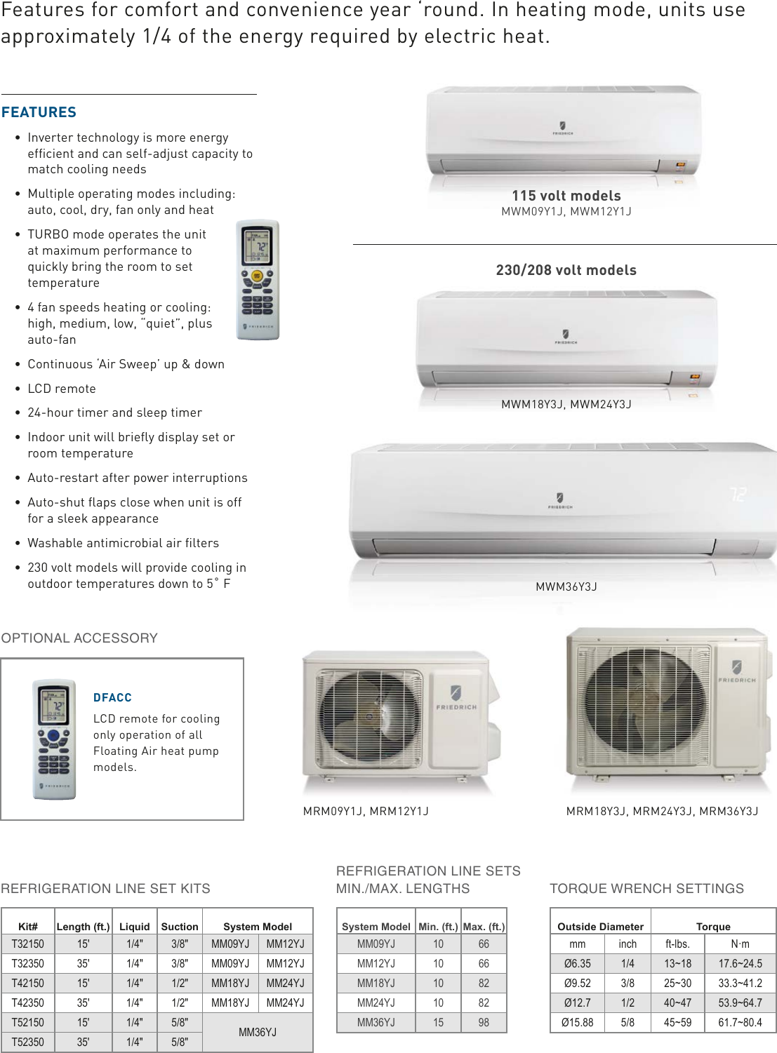 Page 3 of 4 - Friedrich  2018 Floating Air Ductless Split Brochure