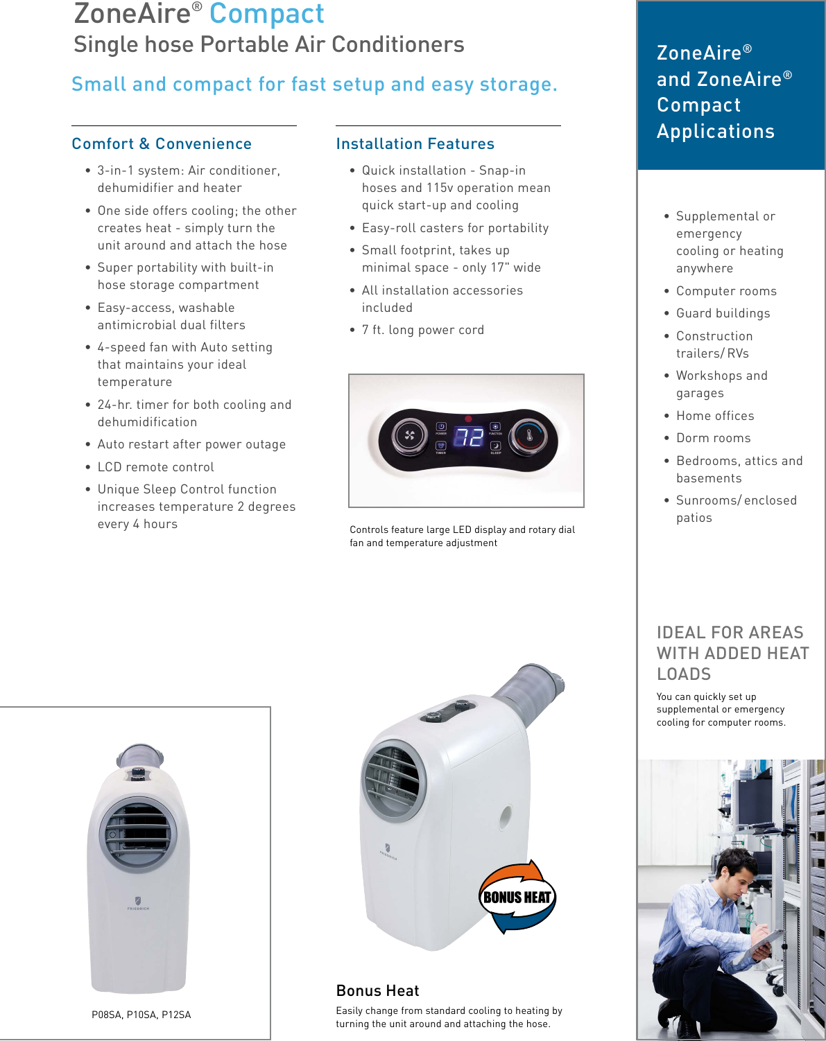 Page 3 of 4 - Friedrich  2019 Portable Air Conditioners Brochure Rev.1