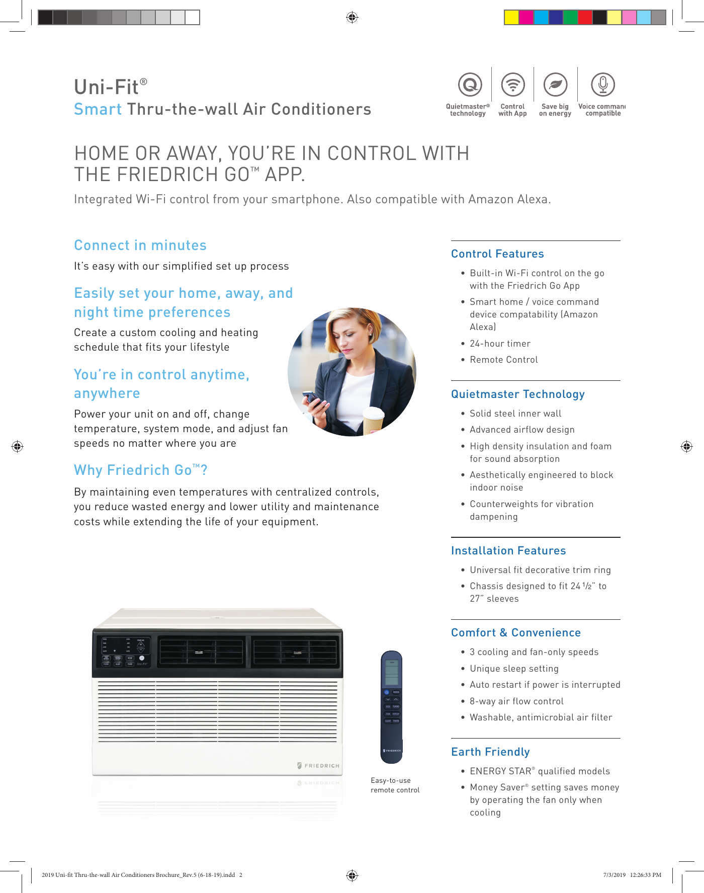 Page 2 of 4 - Friedrich 2019 Uni-fit Thru-the-wall Air Conditioners Brochure_Rev.5 (6-18-19) Brochure