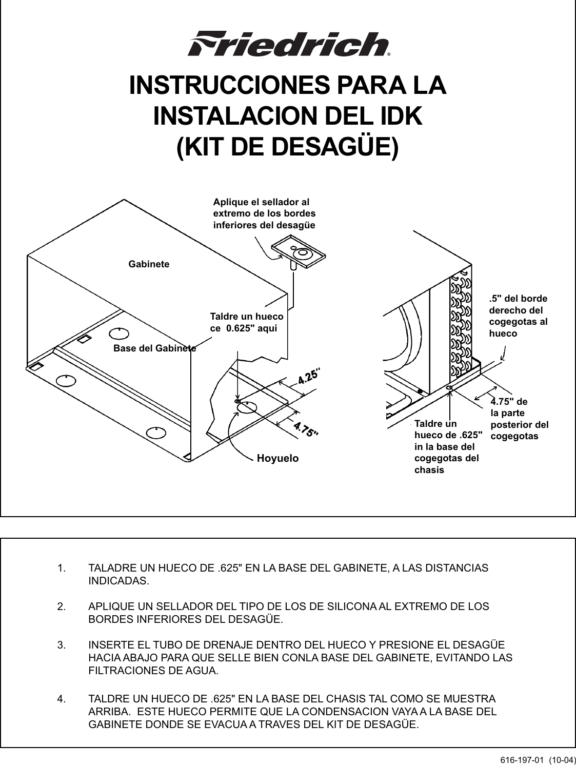 Page 2 of 4 - Friedrich 61619701 (10-04) Current RAC Accessory IDK IOM