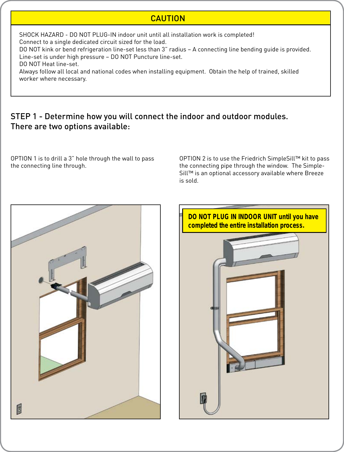 Page 3 of 8 - Friedrich Friedrich-Friedrich-Air-Conditioner-Br1224W3A-Users-Manual- Breeze BR1224W3A Owner's Manual | Sylvane  Friedrich-friedrich-air-conditioner-br1224w3a-users-manual