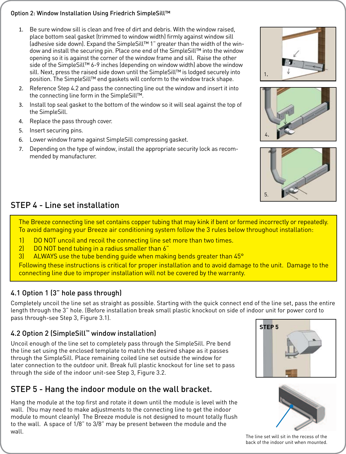 Page 5 of 8 - Friedrich Friedrich-Friedrich-Air-Conditioner-Br1224W3A-Users-Manual- Breeze BR1224W3A Owner's Manual | Sylvane  Friedrich-friedrich-air-conditioner-br1224w3a-users-manual