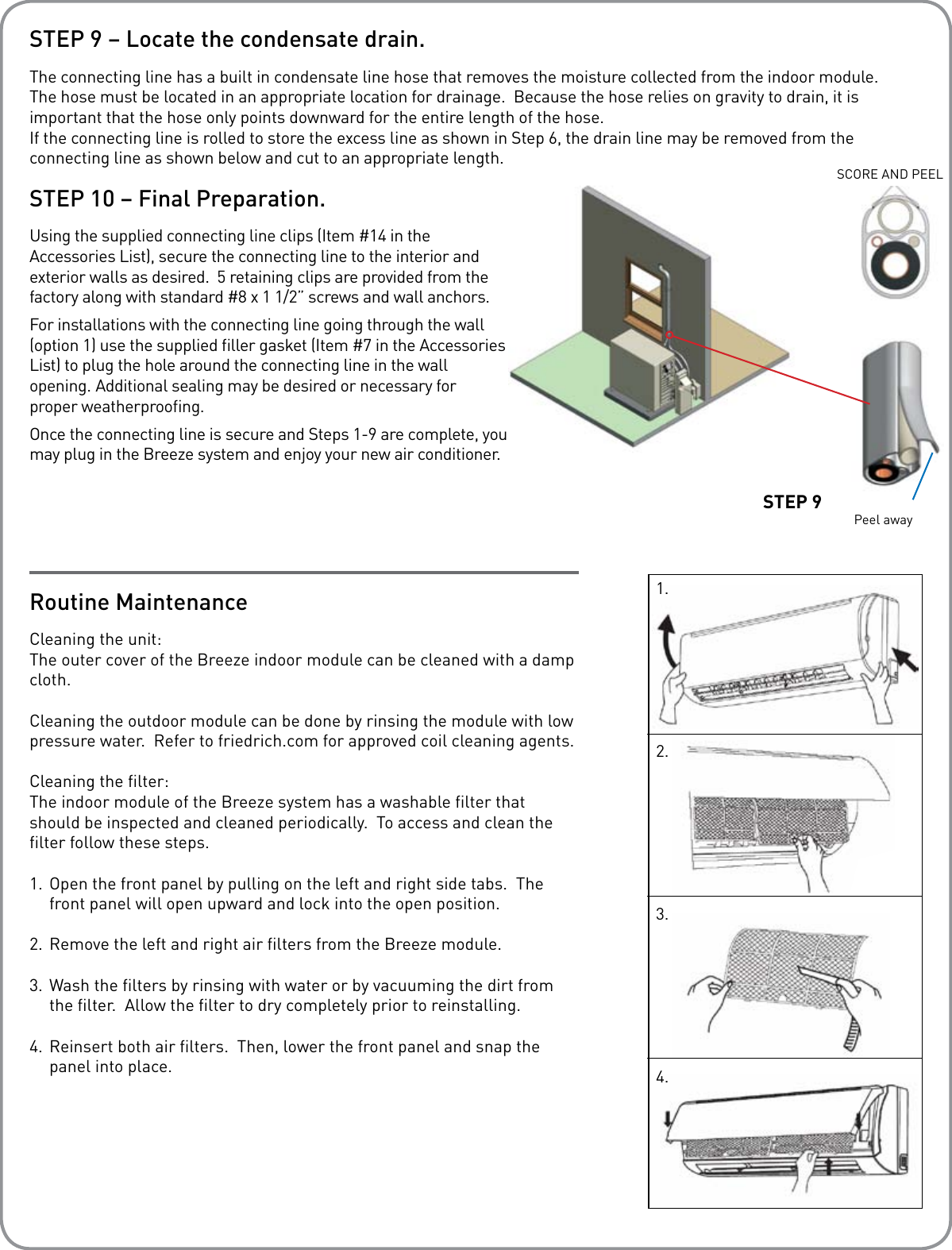 Page 7 of 8 - Friedrich Friedrich-Friedrich-Air-Conditioner-Br1224W3A-Users-Manual- Breeze BR1224W3A Owner's Manual | Sylvane  Friedrich-friedrich-air-conditioner-br1224w3a-users-manual