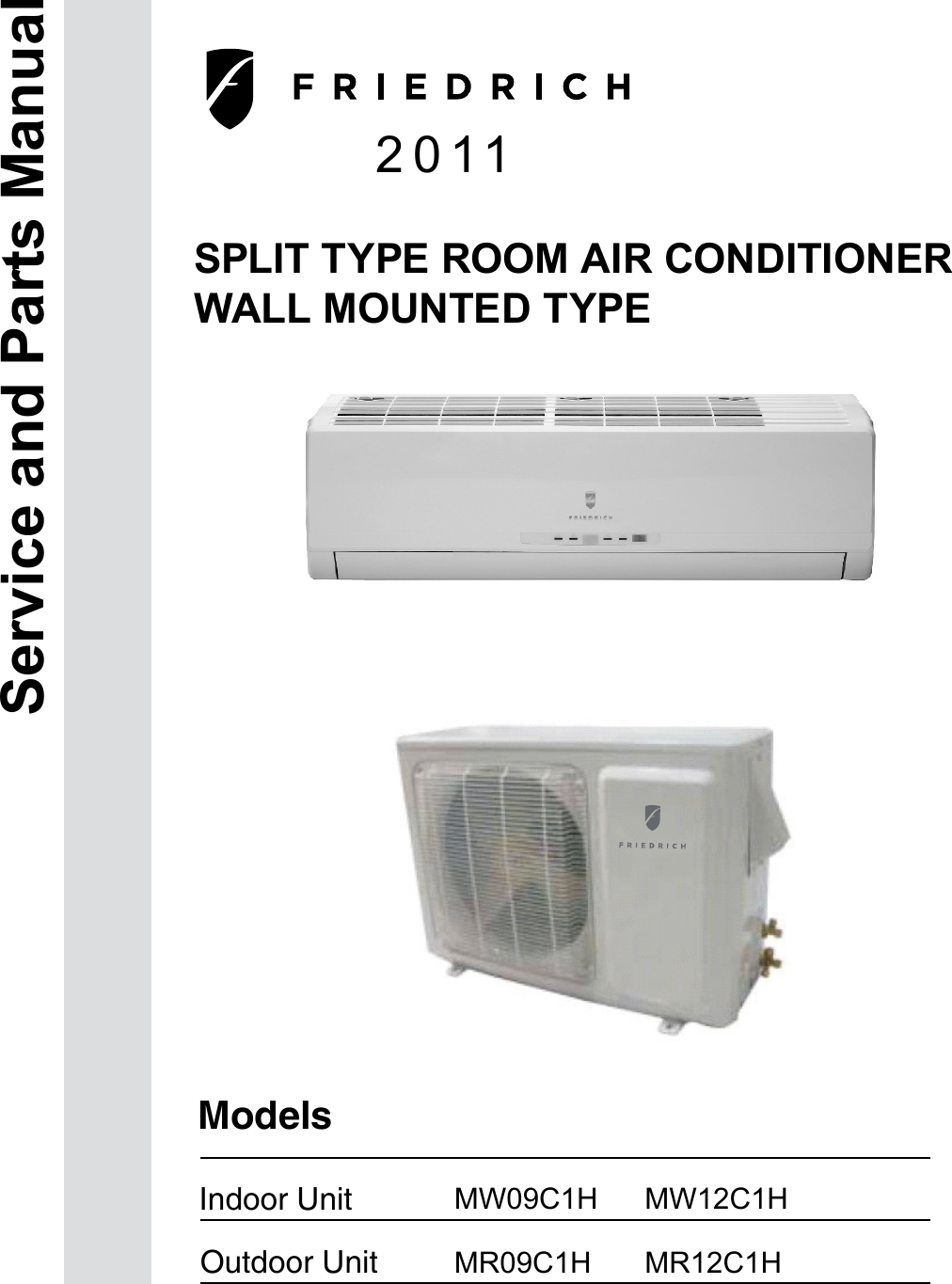 Friedrich Air Conditioner Mr09C1H Users Manual DSS_Manual_05 05 11