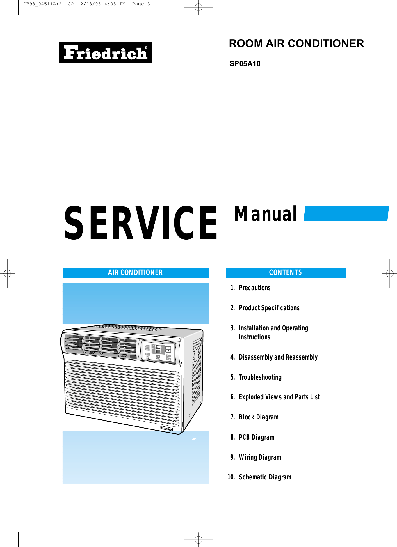 Friedrich Mini Split Manual