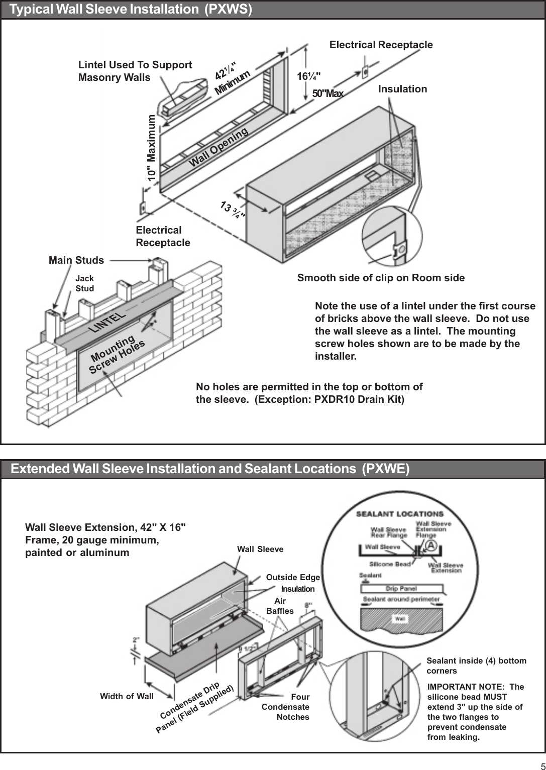 Page 5 of 12 - Friedrich Friedrich-Wallmaster-Packaged-Terminal-Air-Conditioners-And-Heat-Pumps-Users-Manual-  Friedrich-wallmaster-packaged-terminal-air-conditioners-and-heat-pumps-users-manual