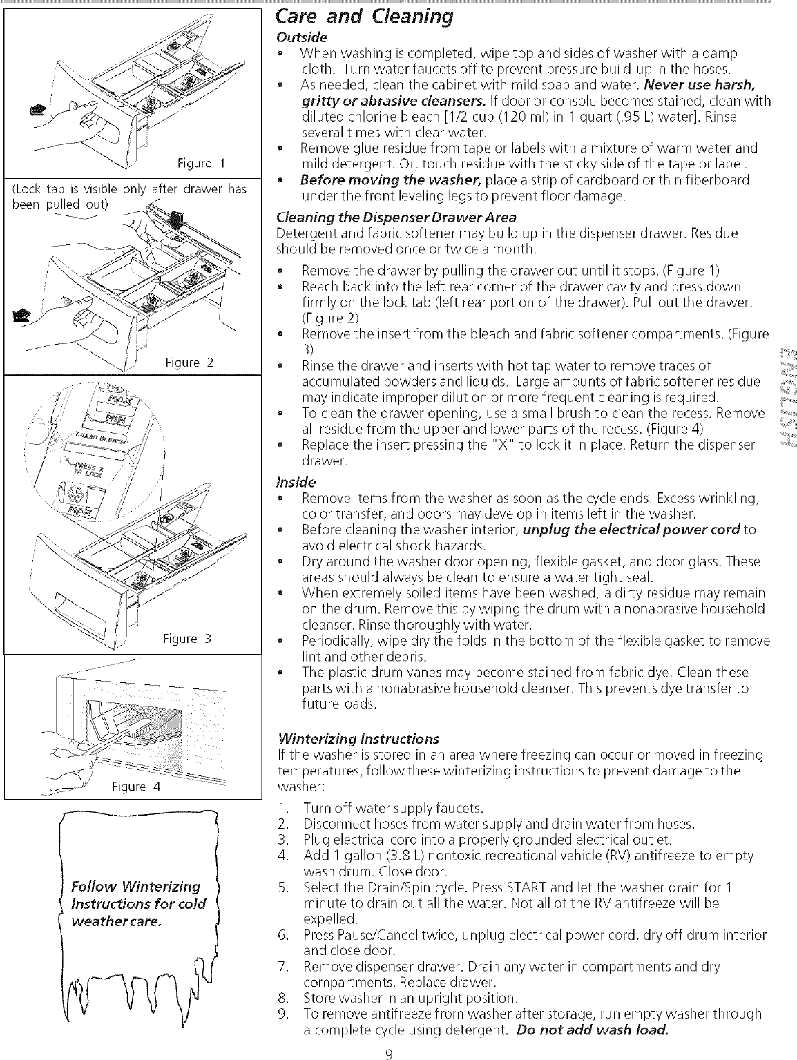 Page 9 of 11 - Frigidaire ATF6000FS0 User Manual WASHER - Manuals And Guides L0709121