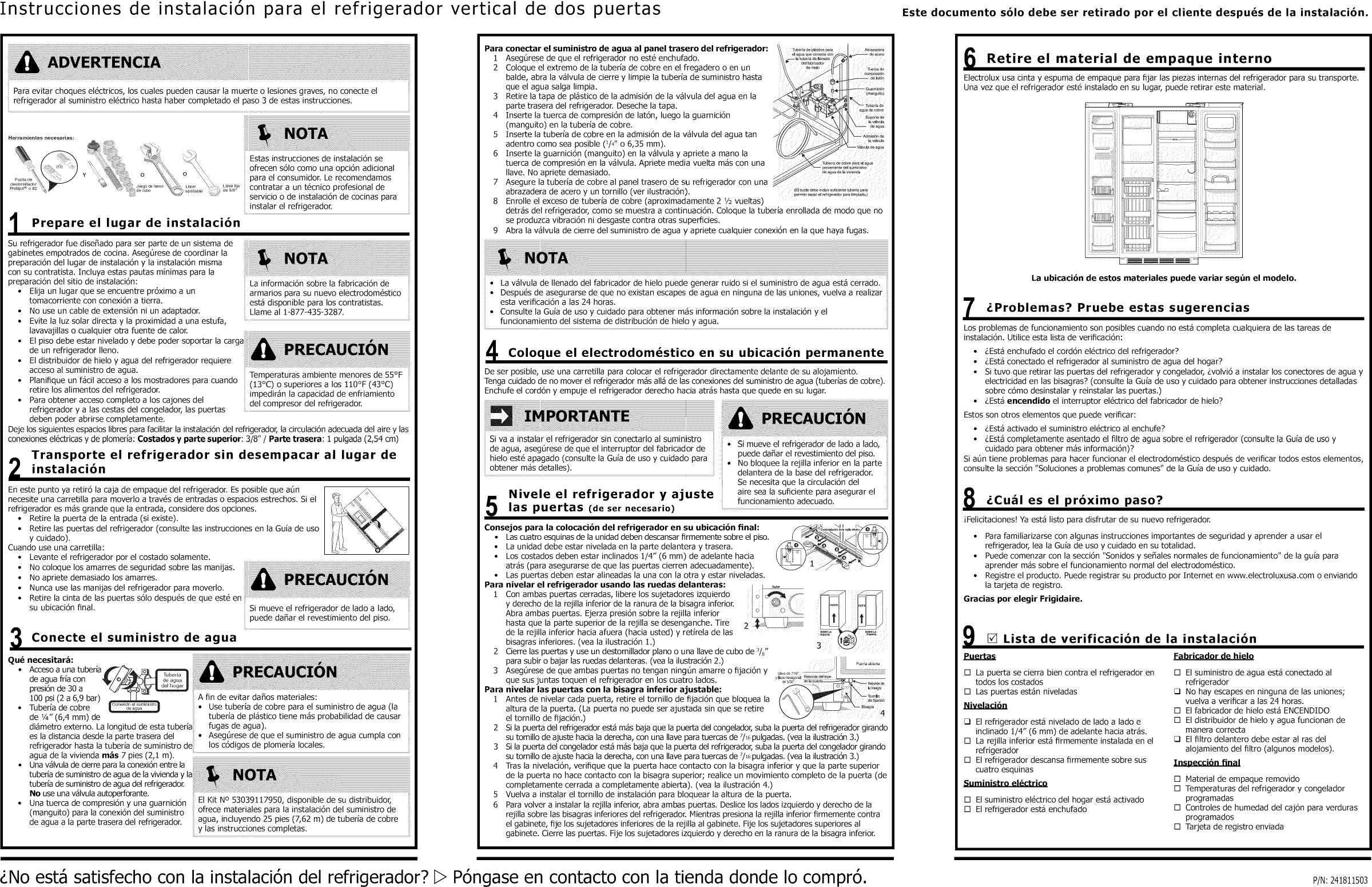 Frigidaire Bghs2644kf0 User Manual Refrigerator Manuals And Guides L0911401