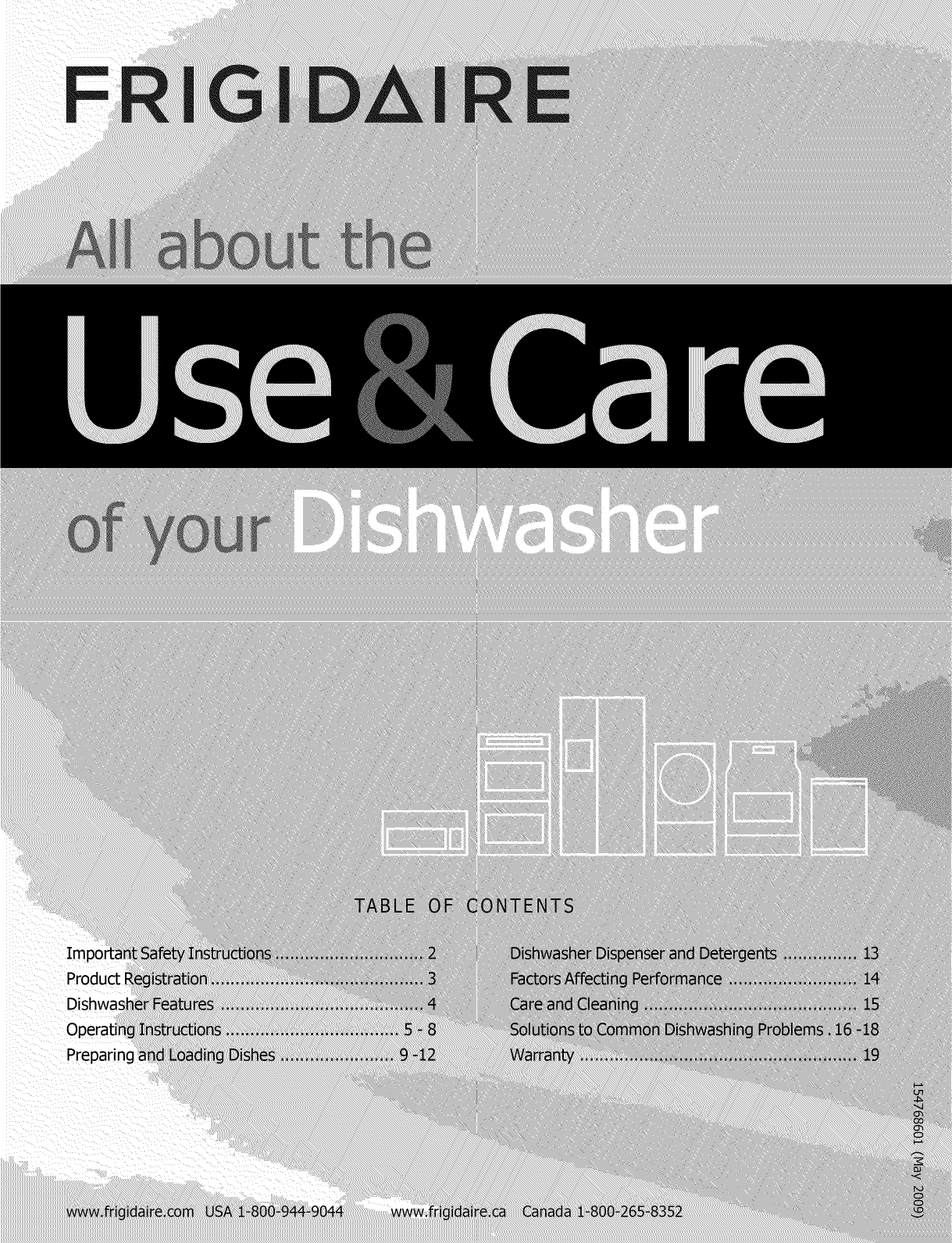 Frigidaire DGBD2432KB1 User Manual DISHWASHER Manuals And Guides L0908605   DGBD2432KB1.356032068 User Guide Page 1 