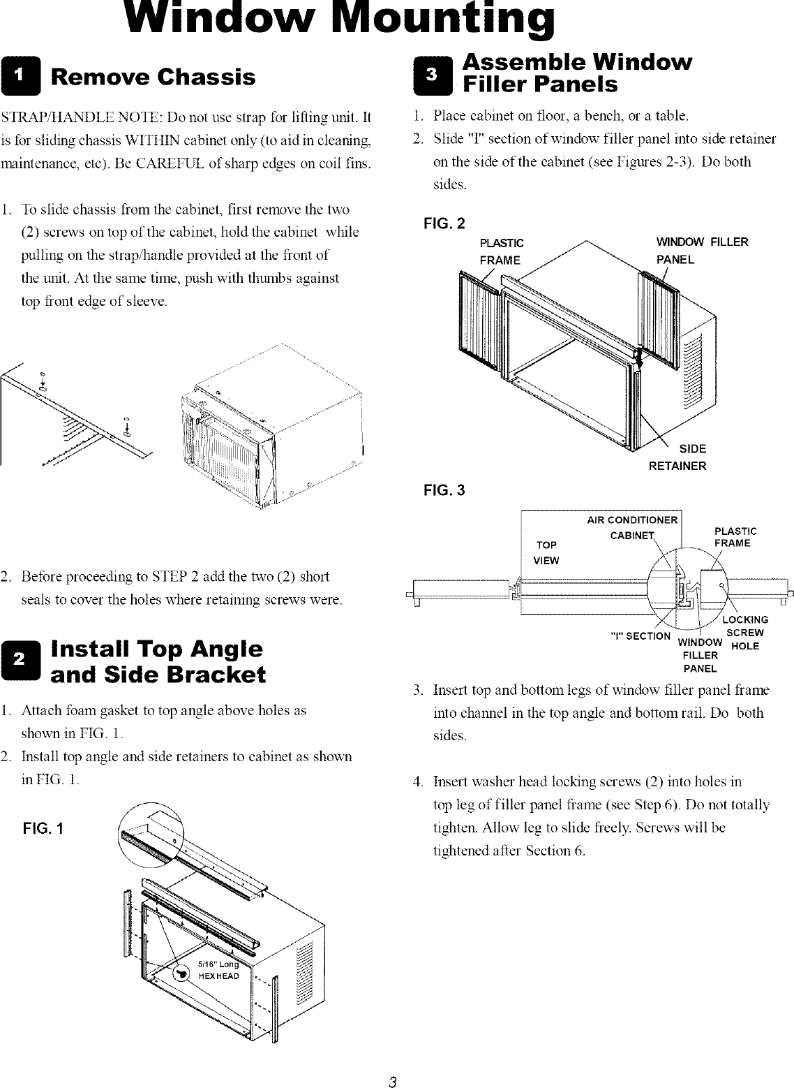 Page 3 of 8 - Frigidaire FAS156N1A2 User Manual  AIR CONDITIONER - Manuals And Guides L0523213