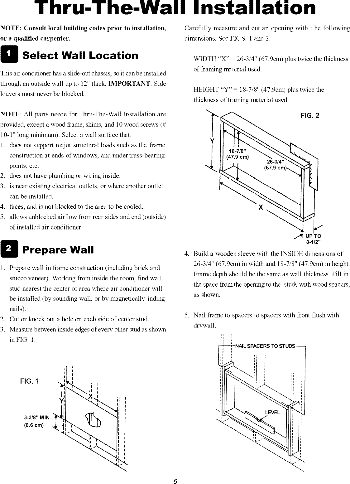 Page 6 of 8 - Frigidaire FAS156N1A2 User Manual  AIR CONDITIONER - Manuals And Guides L0523213