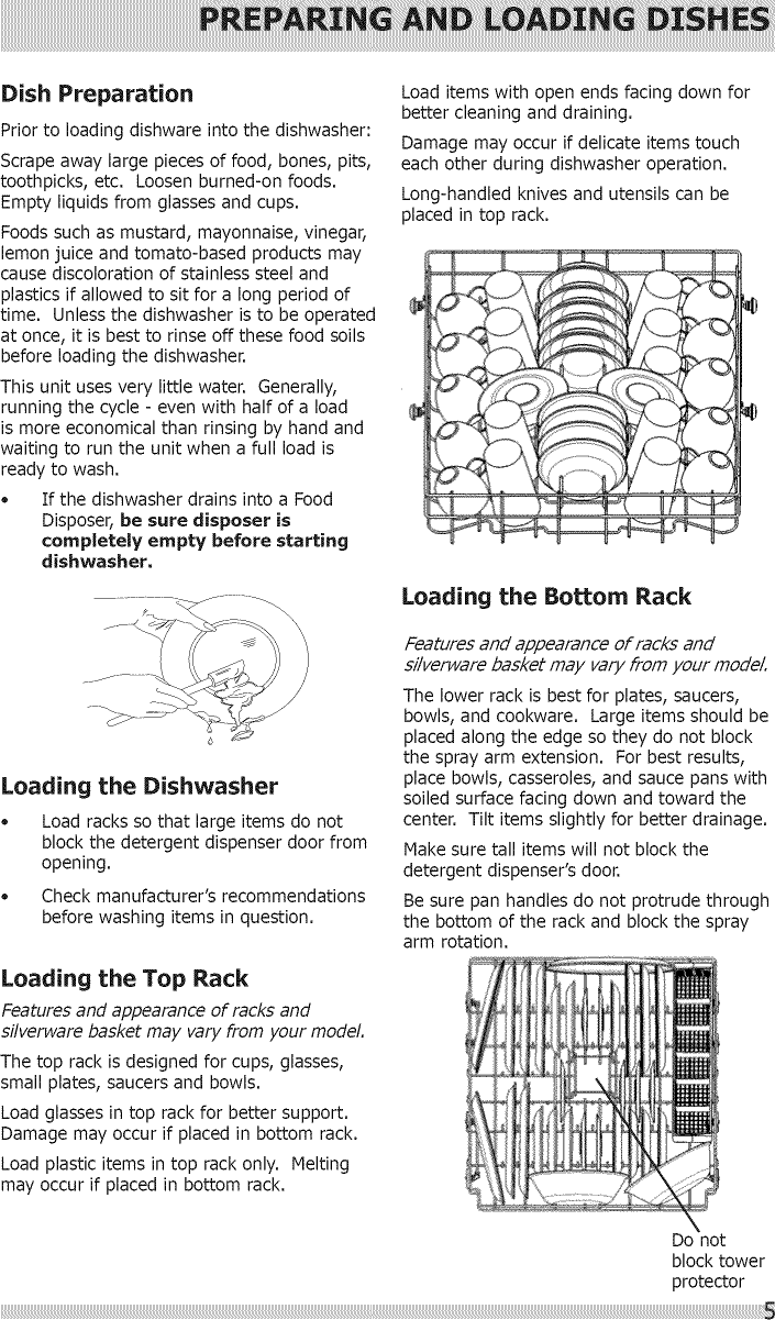 Page 5 of 12 - Frigidaire FBD2400KB10B User Manual  DISHWASHER - Manuals And Guides 1506438L