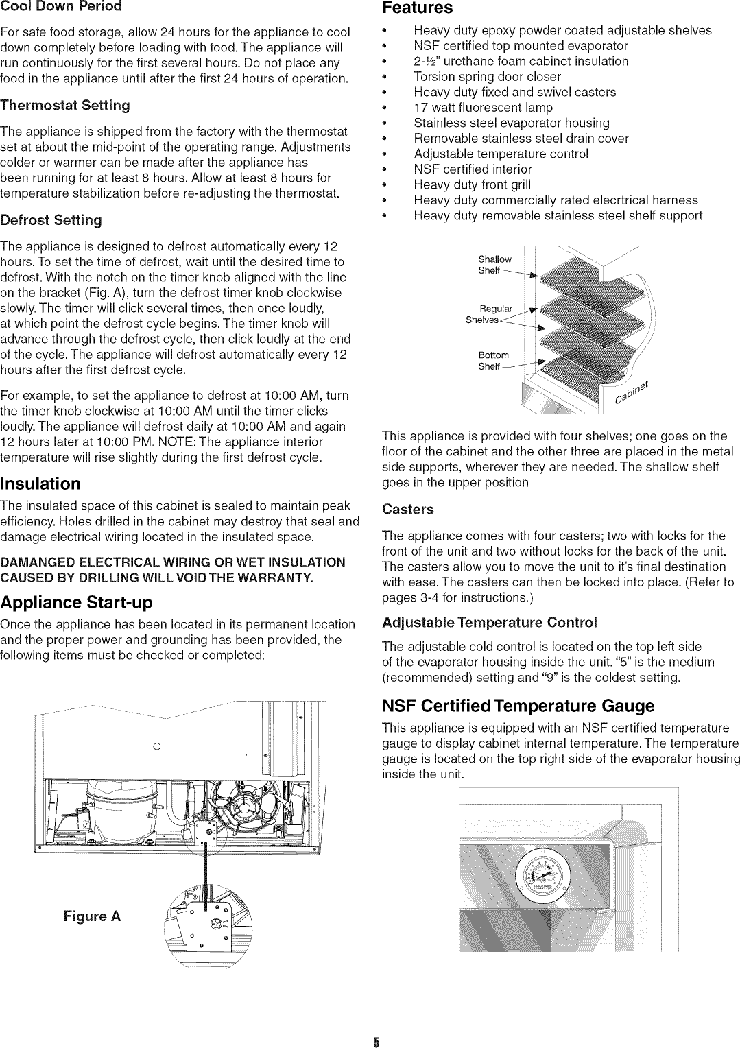 Page 5 of 9 - Frigidaire FCGM201RFB2 User Manual  REFRIGERATOR/FREEZER - Manuals And Guides L0911500