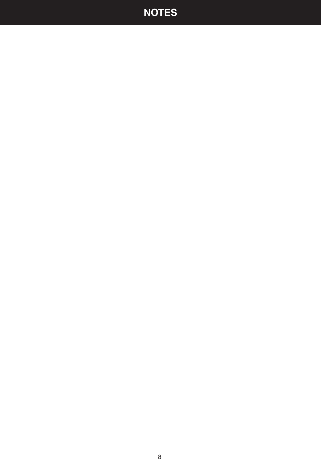 Page 8 of 8 - Frigidaire FFIC3026TBA User Manual ELECTRIC COOKTOP - Manuals And Guides 1711339L