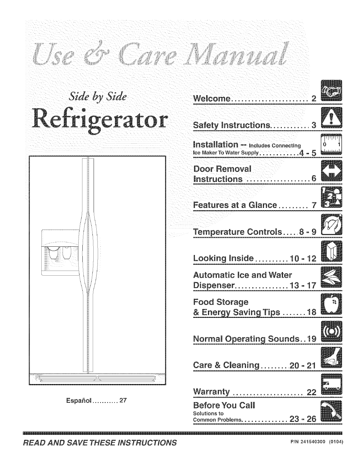 Frigidaire Flsc238ds0 User Manual Refrigerator Manuals And Guides L0407008
