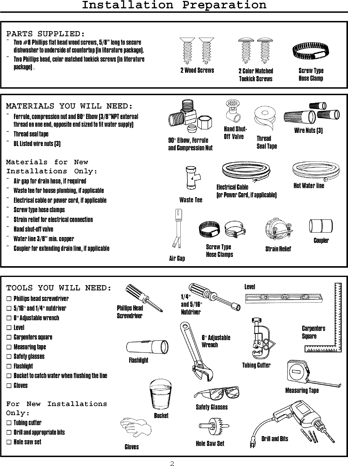 Page 2 of 12 - Frigidaire FMB330RGS0 User Manual  DISHWASHER - Manuals And Guides L0709007
