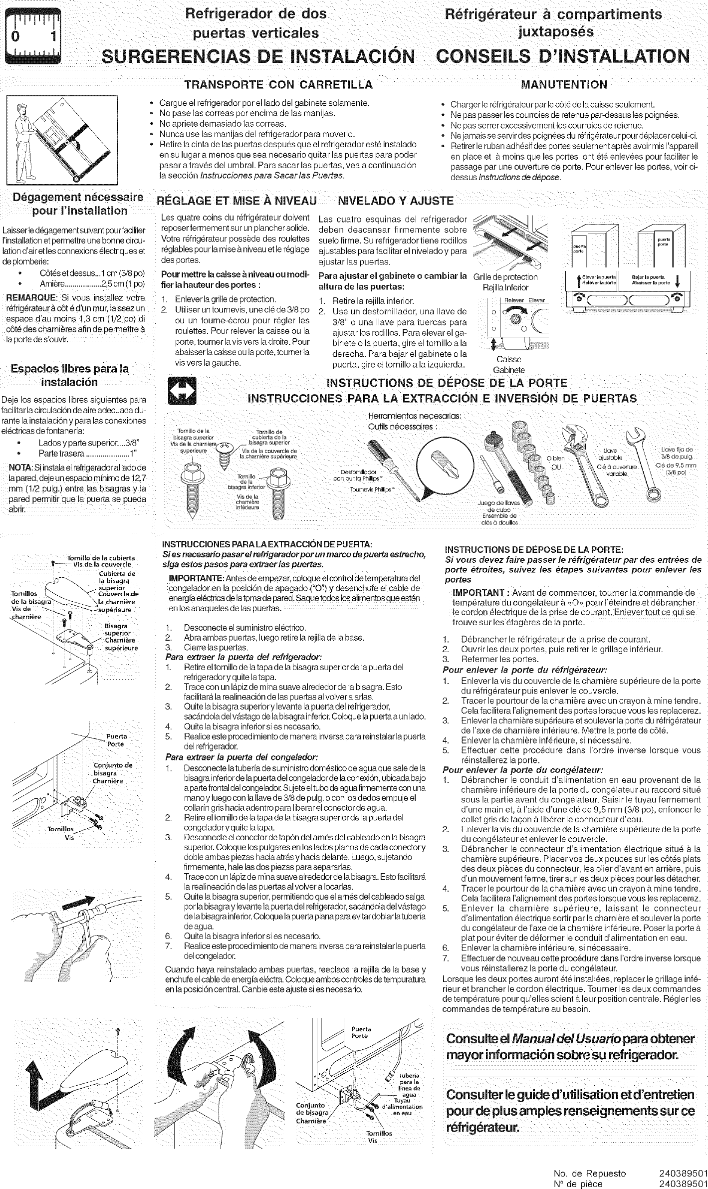 Page 2 of 2 - Frigidaire FRS26XABW0 User Manual  REFRIGERATOR - Manuals And Guides L0710632