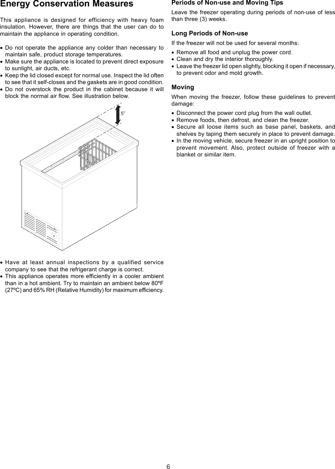 Page 6 of 11 - Frigidaire Frigidaire-7-Cf-Chest-Freezer-297068500-Users-Manual- 297068500  Frigidaire-7-cf-chest-freezer-297068500-users-manual