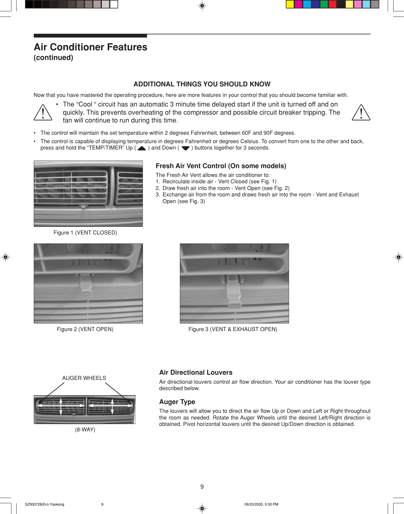 Page 9 of 11 - Frigidaire Frigidaire-Electronic-Control-Air-Conditioner-Users-Manual- SZ000728(En)-Yaokong  Frigidaire-electronic-control-air-conditioner-users-manual