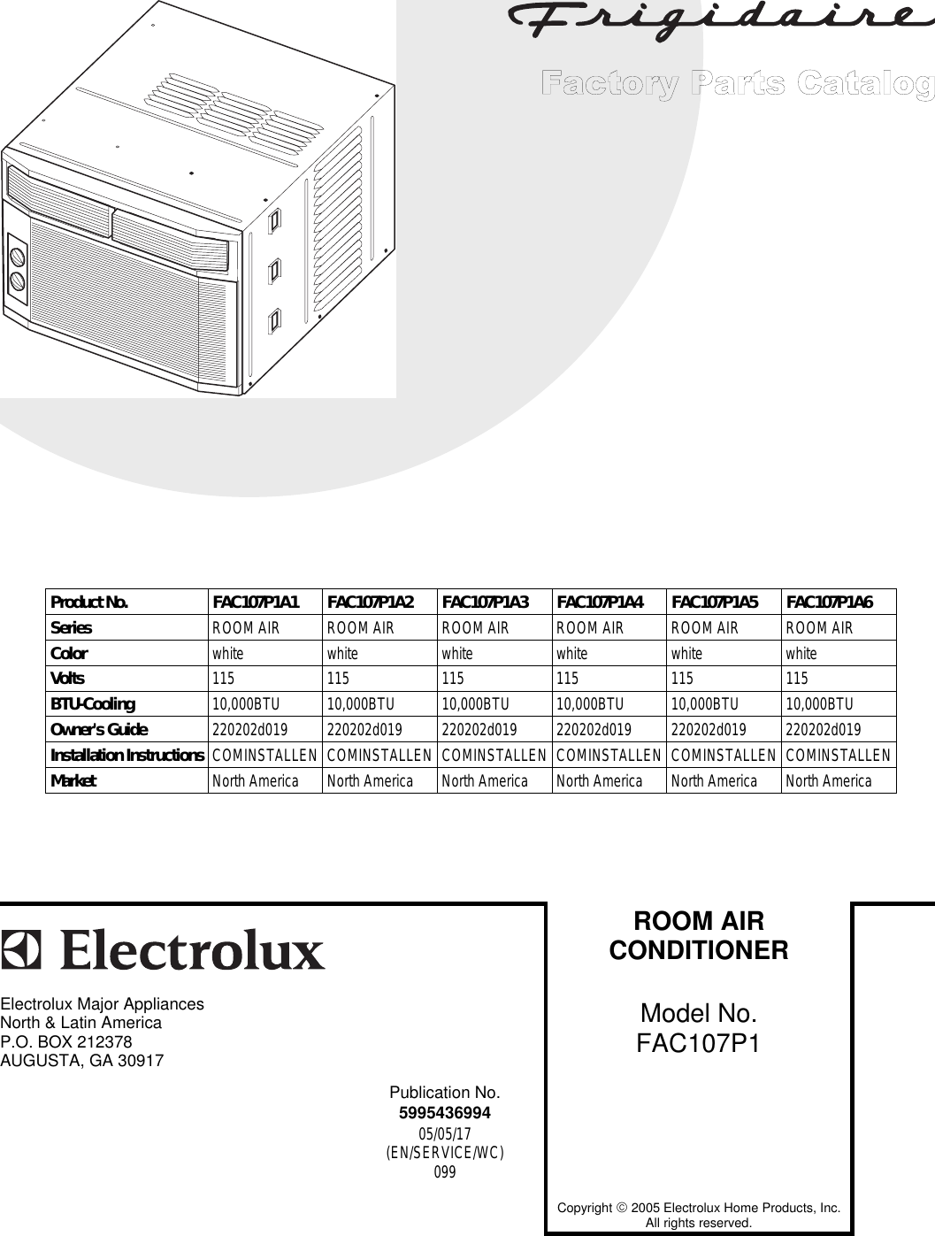 Frigidaire Fac107P1 Users Manual ManualsLib Makes It Easy To Find Manuals  Online!  Frigidaire Air Conditioner Wiring Diagram Fac127p1a    UserManual.wiki