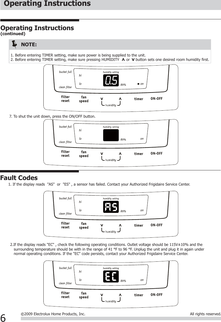 Page 6 of 10 - Frigidaire Frigidaire-Fad504Dwd-Owners-Manual- 灏侀潰  Frigidaire-fad504dwd-owners-manual