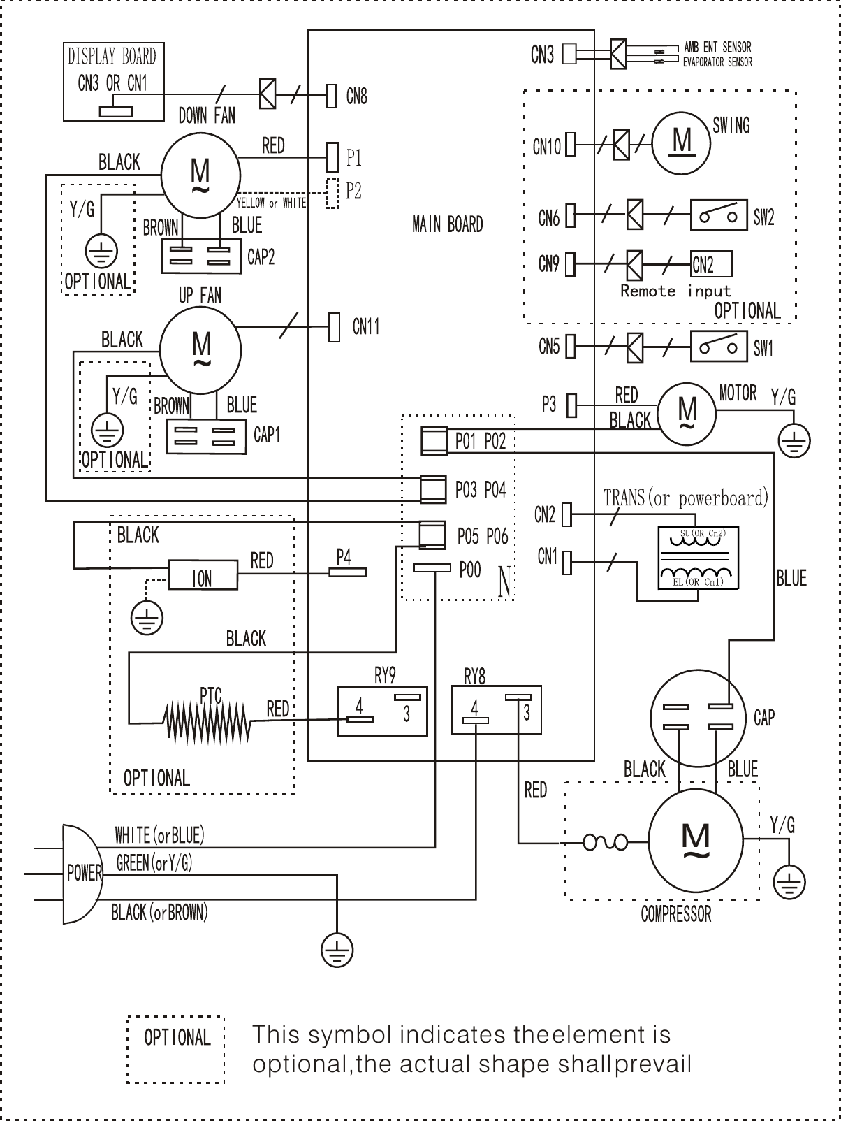 Page 1 of 1 - Frigidaire Frigidaire-Fra093Pt1-Wiring-Diagram- US-KC35Y1$N1-N1(I6H).D.06.MP-1  Frigidaire-fra093pt1-wiring-diagram