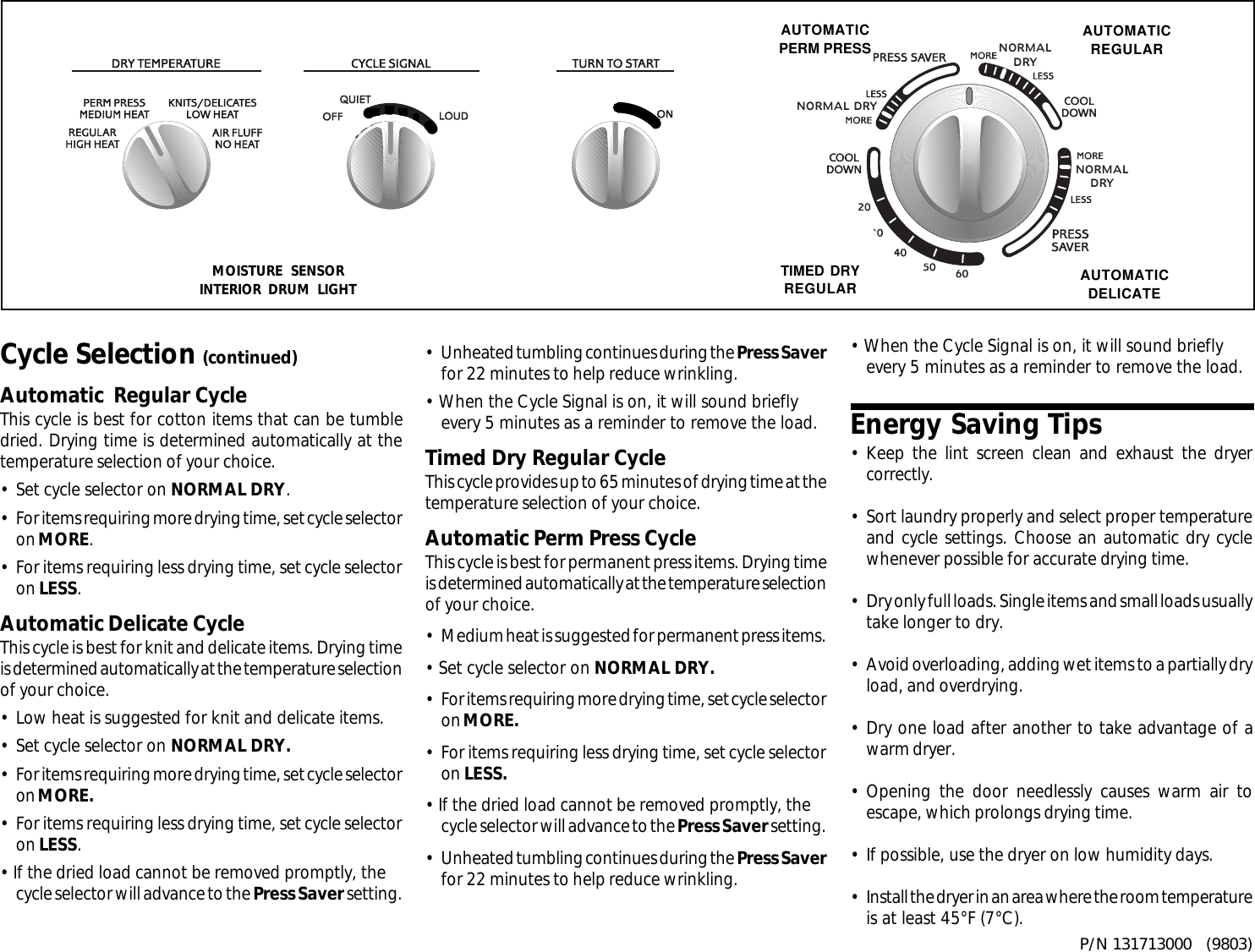 Page 2 of 2 - Frigidaire Frigidaire-Fse-Fsg748Gf-Users-Manual- 7130e  Frigidaire-fse-fsg748gf-users-manual