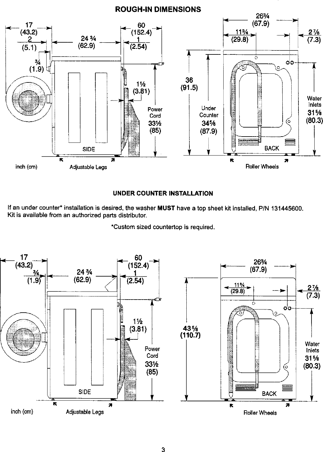 Page 3 of 5 - Frigidaire GLTF1670AS0 User Manual  WASHER - Manuals And Guides L0410185