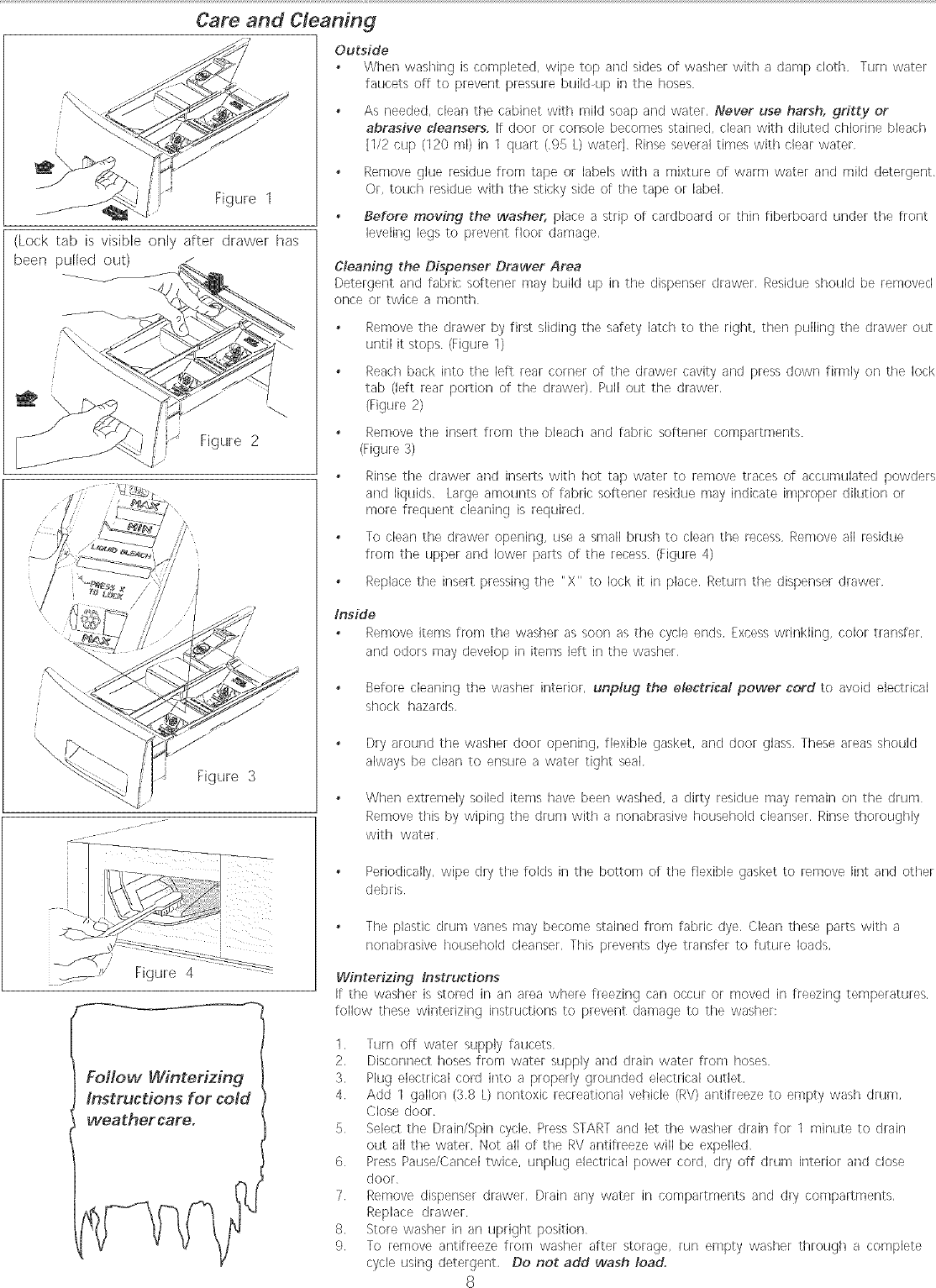 Page 8 of 10 - Frigidaire GLTF2940ES1 User Manual  WASHER - Manuals And Guides L0520593