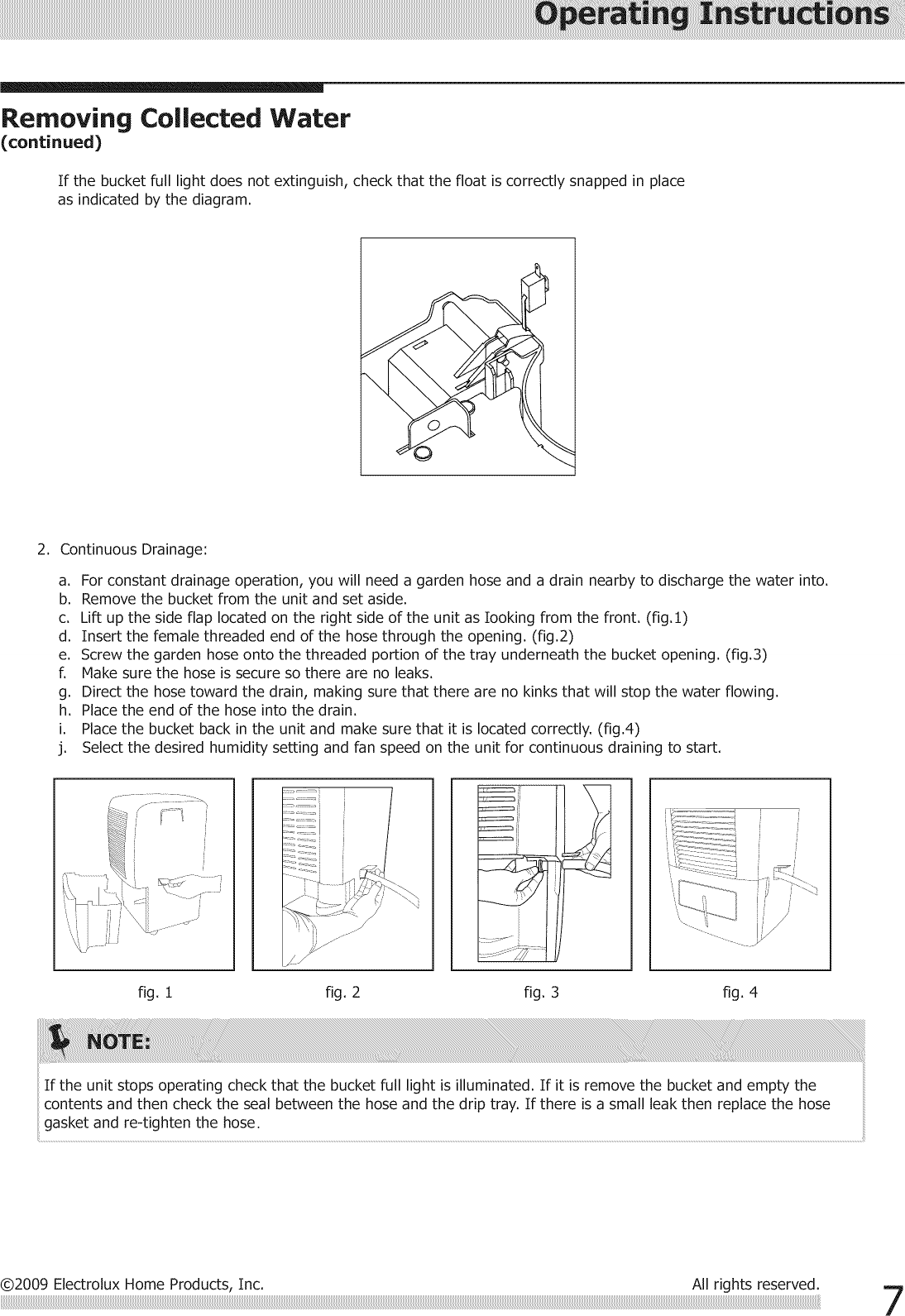 Frigidaire LAD254NTL0 User Manual DEHUMIDIFIER Manuals And Guides 1006048L