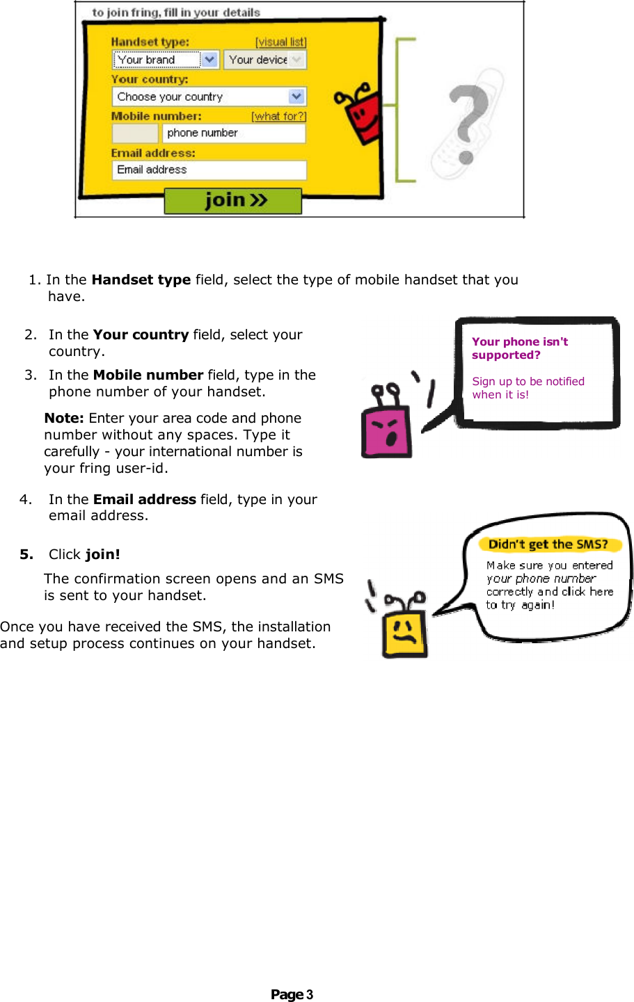 Page 3 of 9 - Fring Fring-For-Windows-Mobile-3-24-User-Guide User Manual Windows Mobile MundiCalls