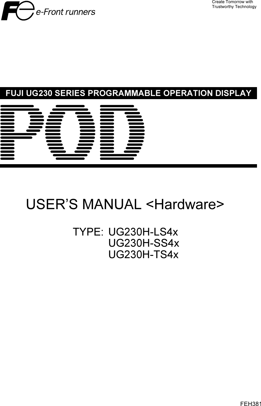 Fuji Bikes Feh381 Users Manual FEH381_HARDWARE