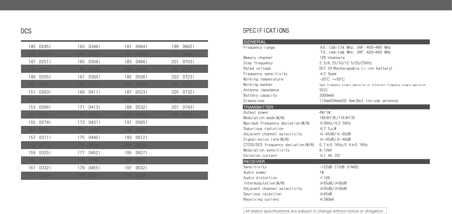 136~174  400~480144~148 420~450