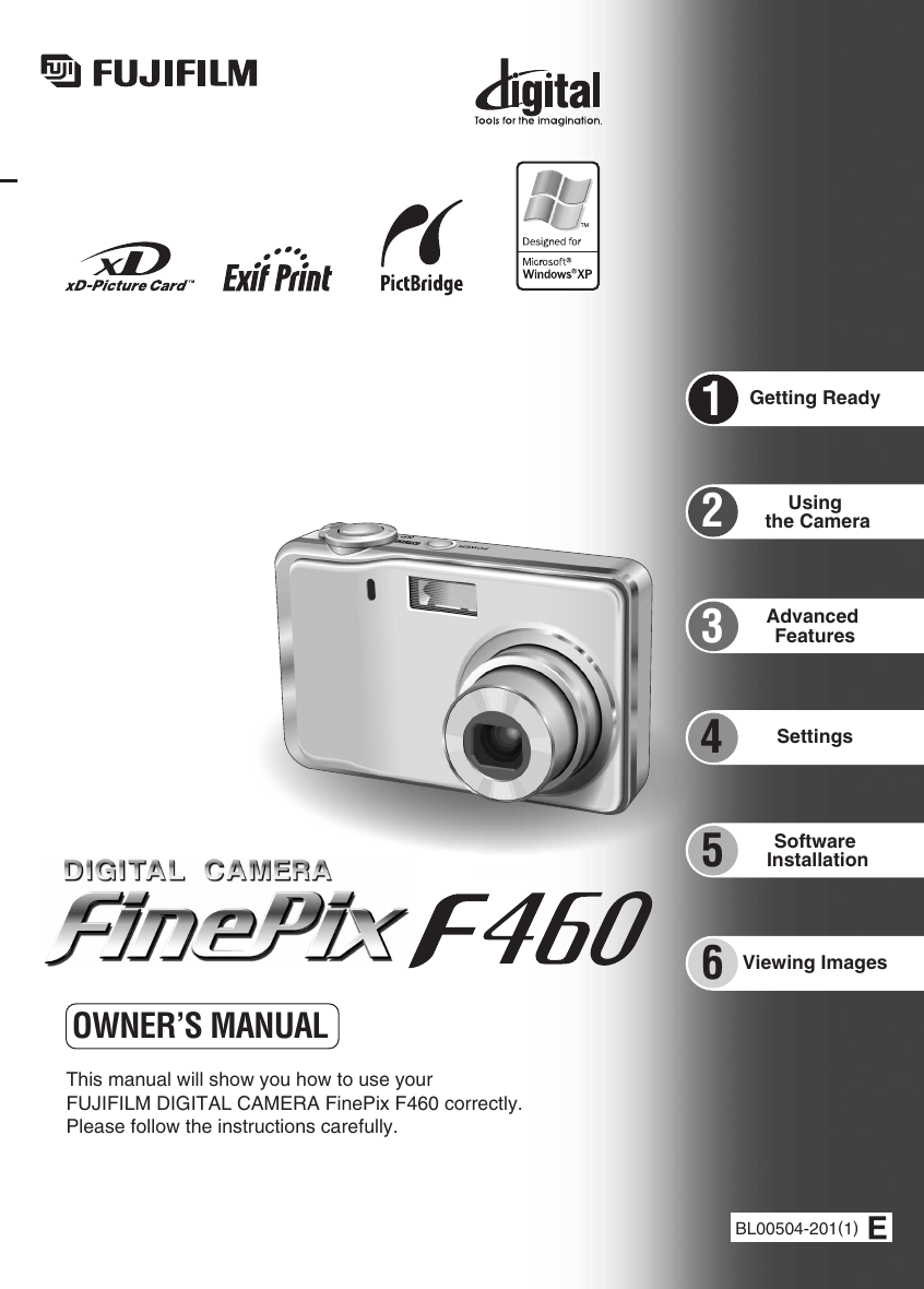 Fujifilm Finepix F460 Users Manual