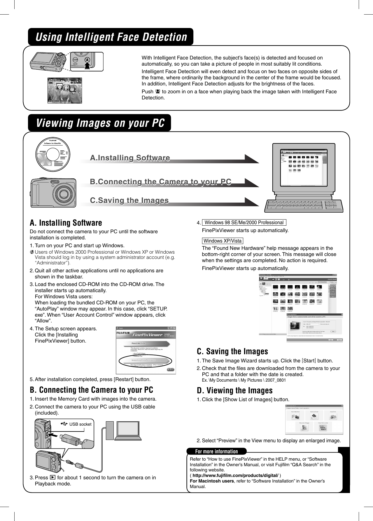 Page 2 of 2 - Fujifilm Fujifilm-Finepix-F50-Users-Manual- FinePix F50fd Quickstart  Fujifilm-finepix-f50-users-manual