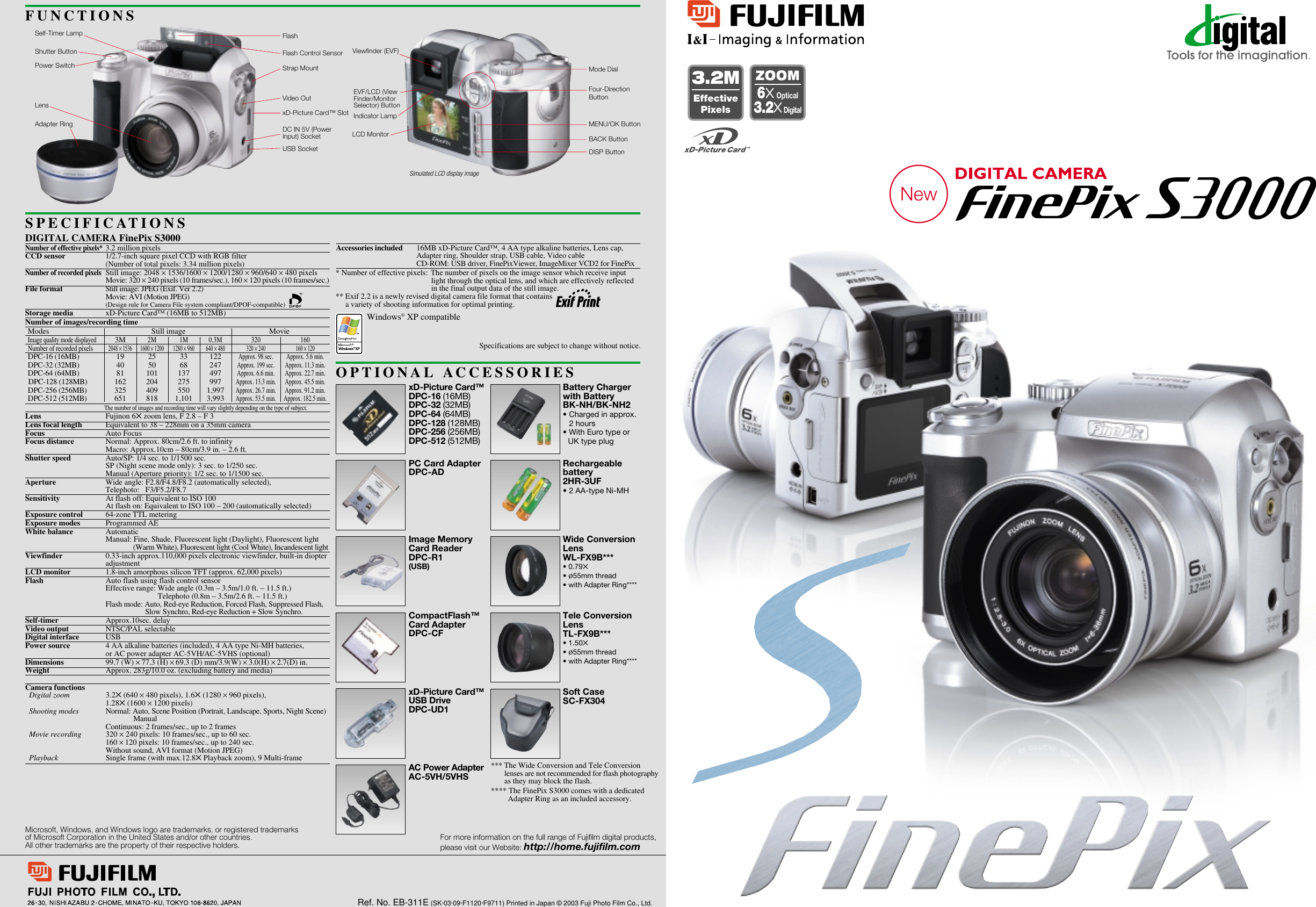 Page 1 of 3 - Fujifilm Fujifilm-Finepix-S3000-Users-Manual-  Fujifilm-finepix-s3000-users-manual