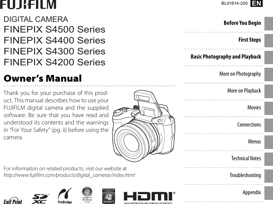 Fujifilm Finepix S4300 Users Manual