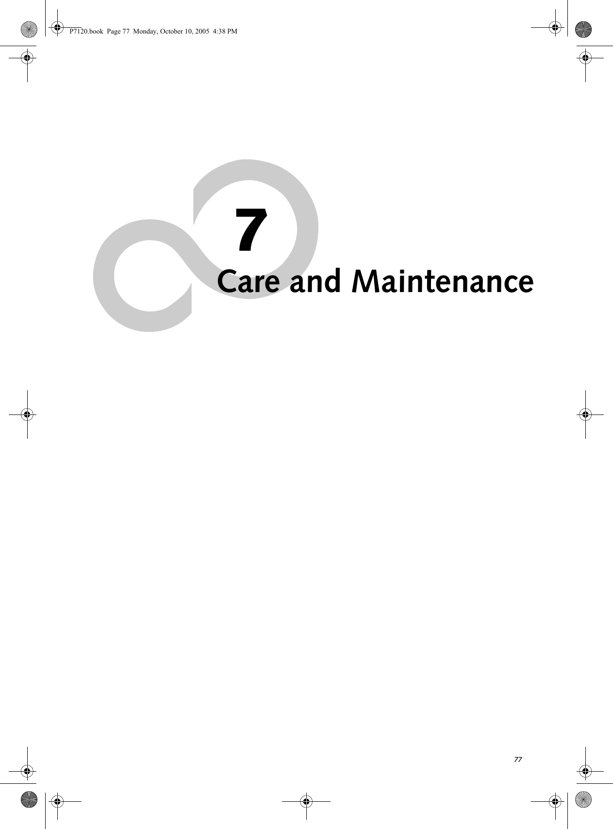 777Care and MaintenanceP7120.book  Page 77  Monday, October 10, 2005  4:38 PM