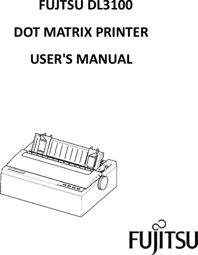 Page 1 of Fujitsu Isotec 021M33342A Dot Matrix Printer User Manual Part 1 of 2