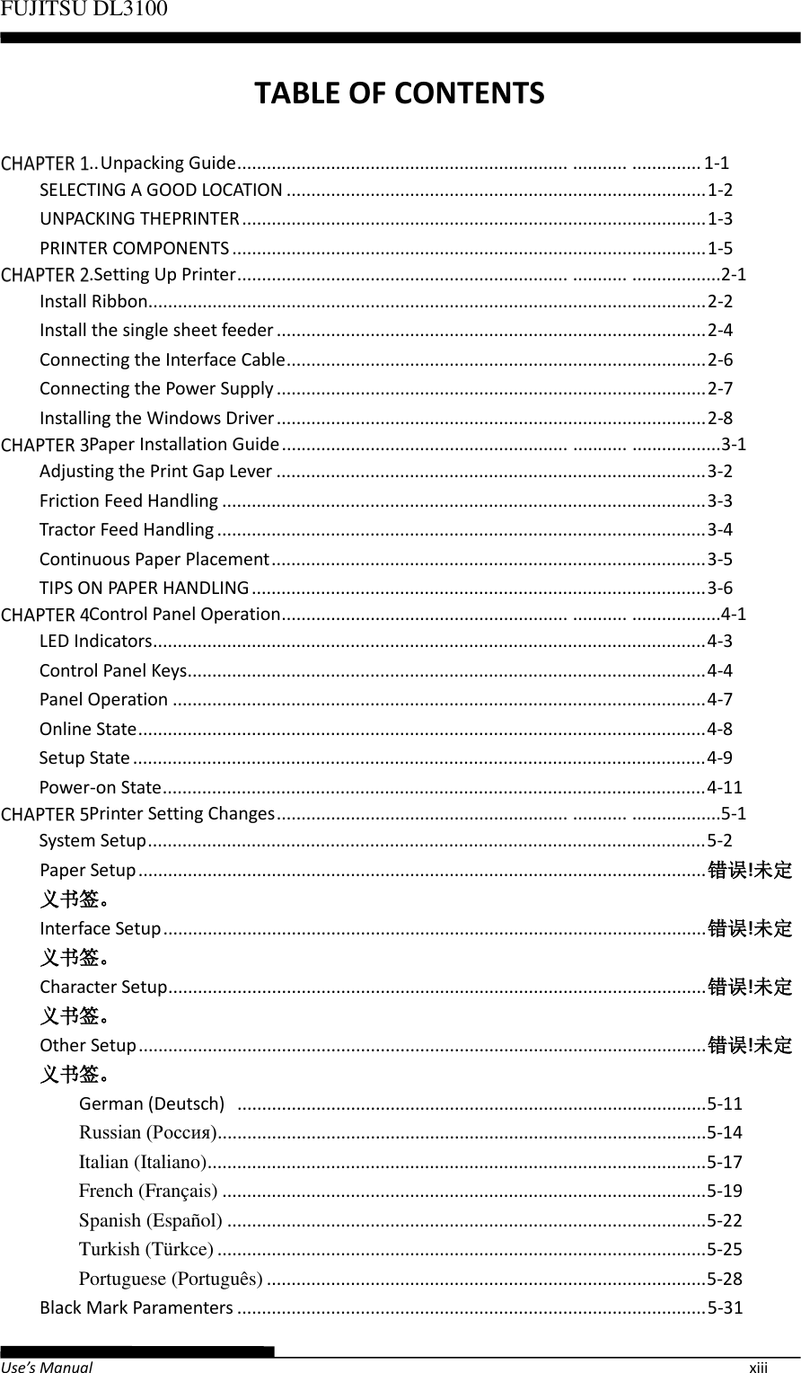 Page 17 of Fujitsu Isotec 021M33342A Dot Matrix Printer User Manual Part 1 of 2
