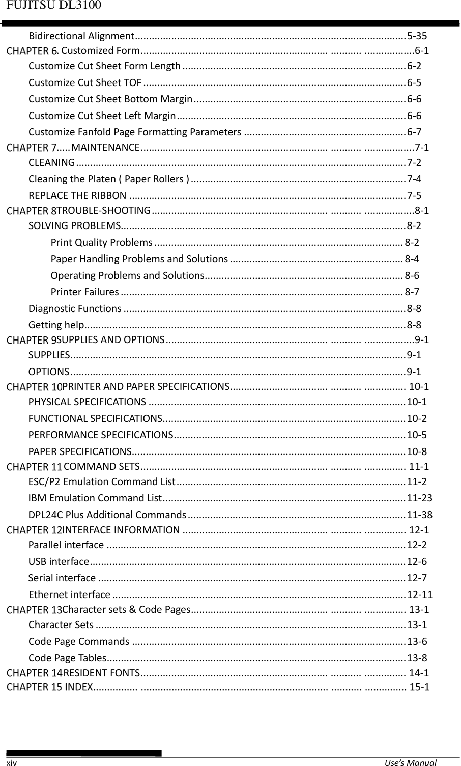 Page 18 of Fujitsu Isotec 021M33342A Dot Matrix Printer User Manual Part 1 of 2