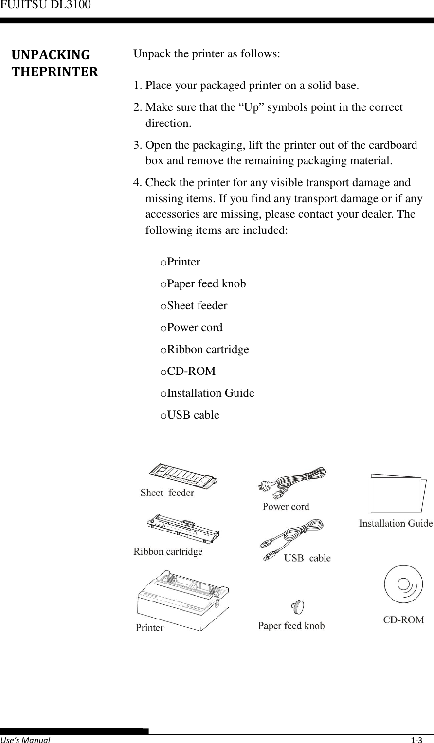 Page 21 of Fujitsu Isotec 021M33342A Dot Matrix Printer User Manual Part 1 of 2
