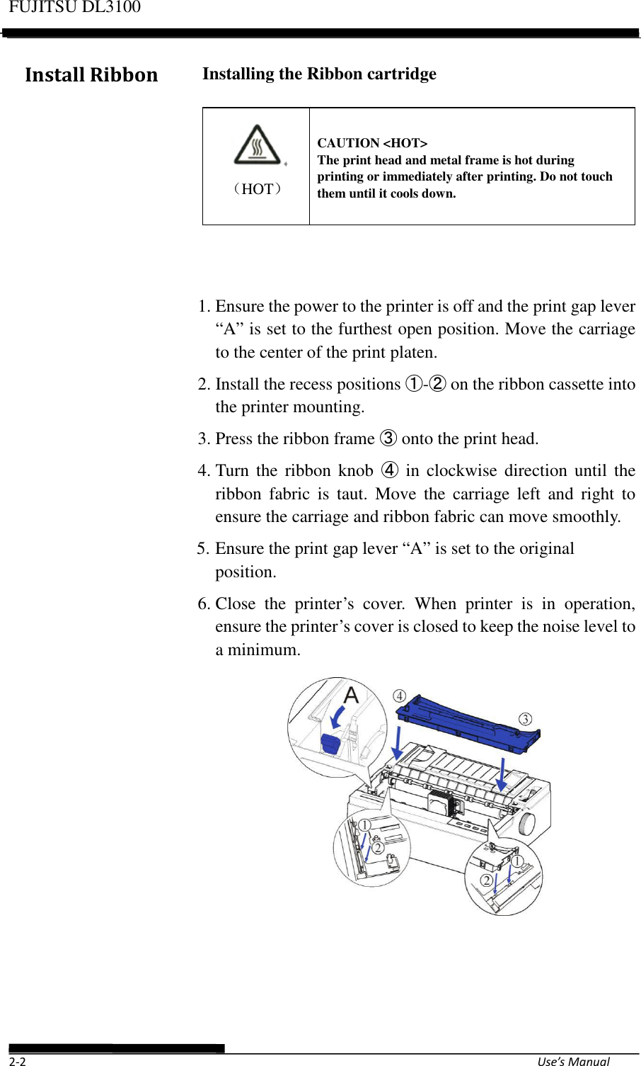 Page 26 of Fujitsu Isotec 021M33342A Dot Matrix Printer User Manual Part 1 of 2