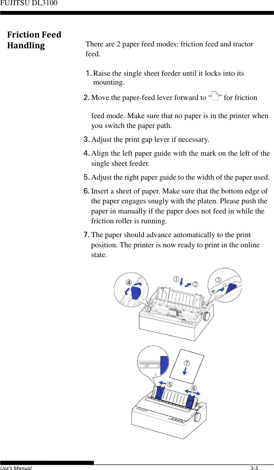 Page 35 of Fujitsu Isotec 021M33342A Dot Matrix Printer User Manual Part 1 of 2