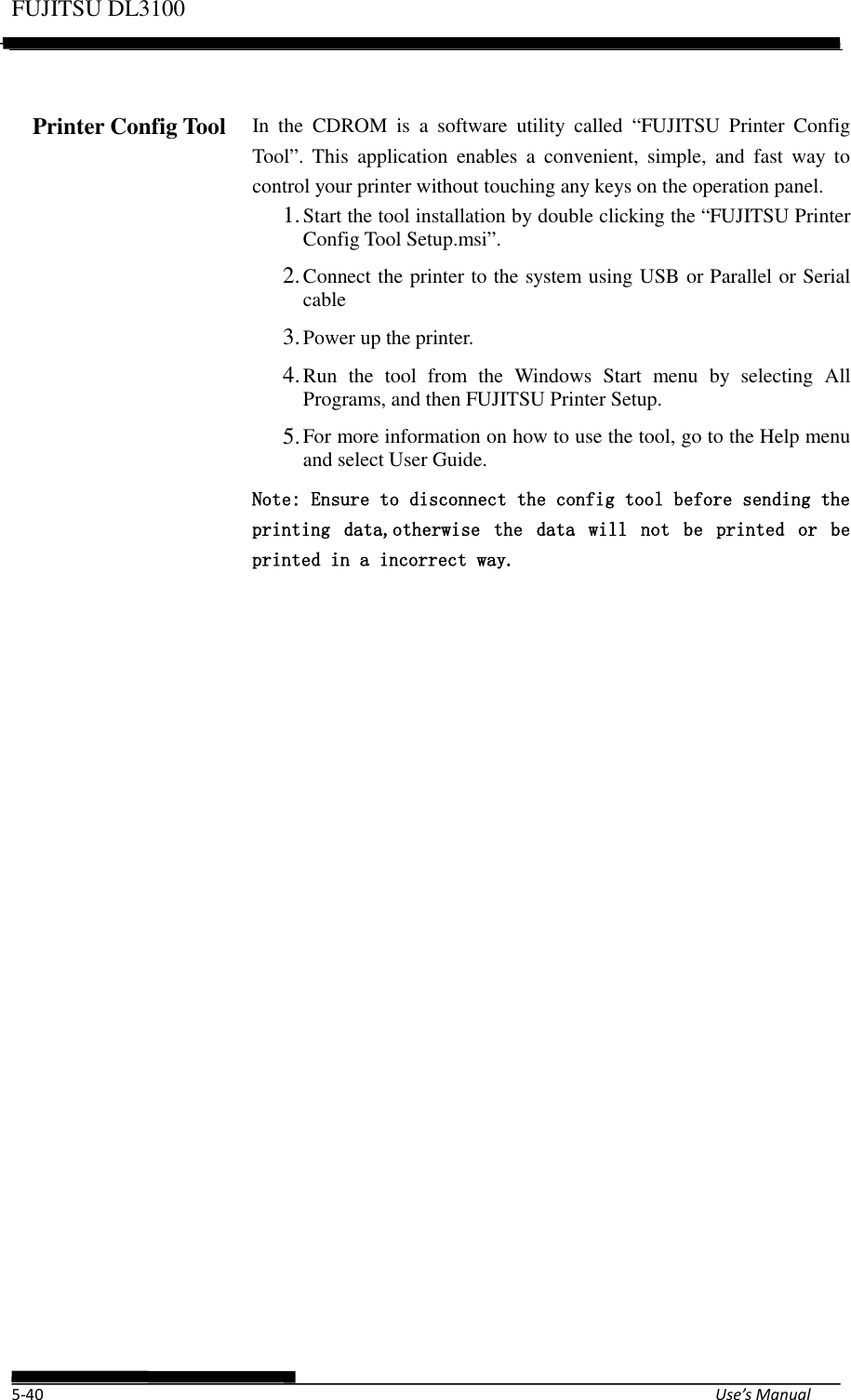 Page 90 of Fujitsu Isotec 021M33342A Dot Matrix Printer User Manual Part 1 of 2